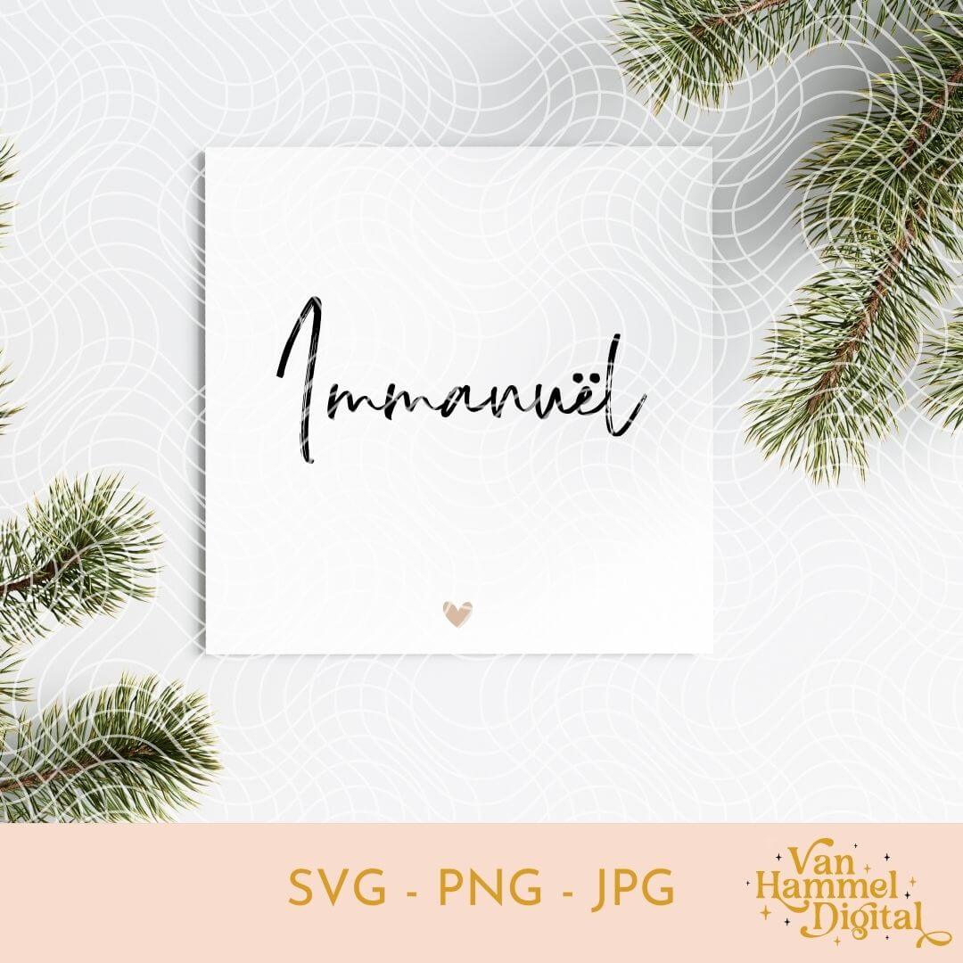 Immanuël | SVG PNG JPG
