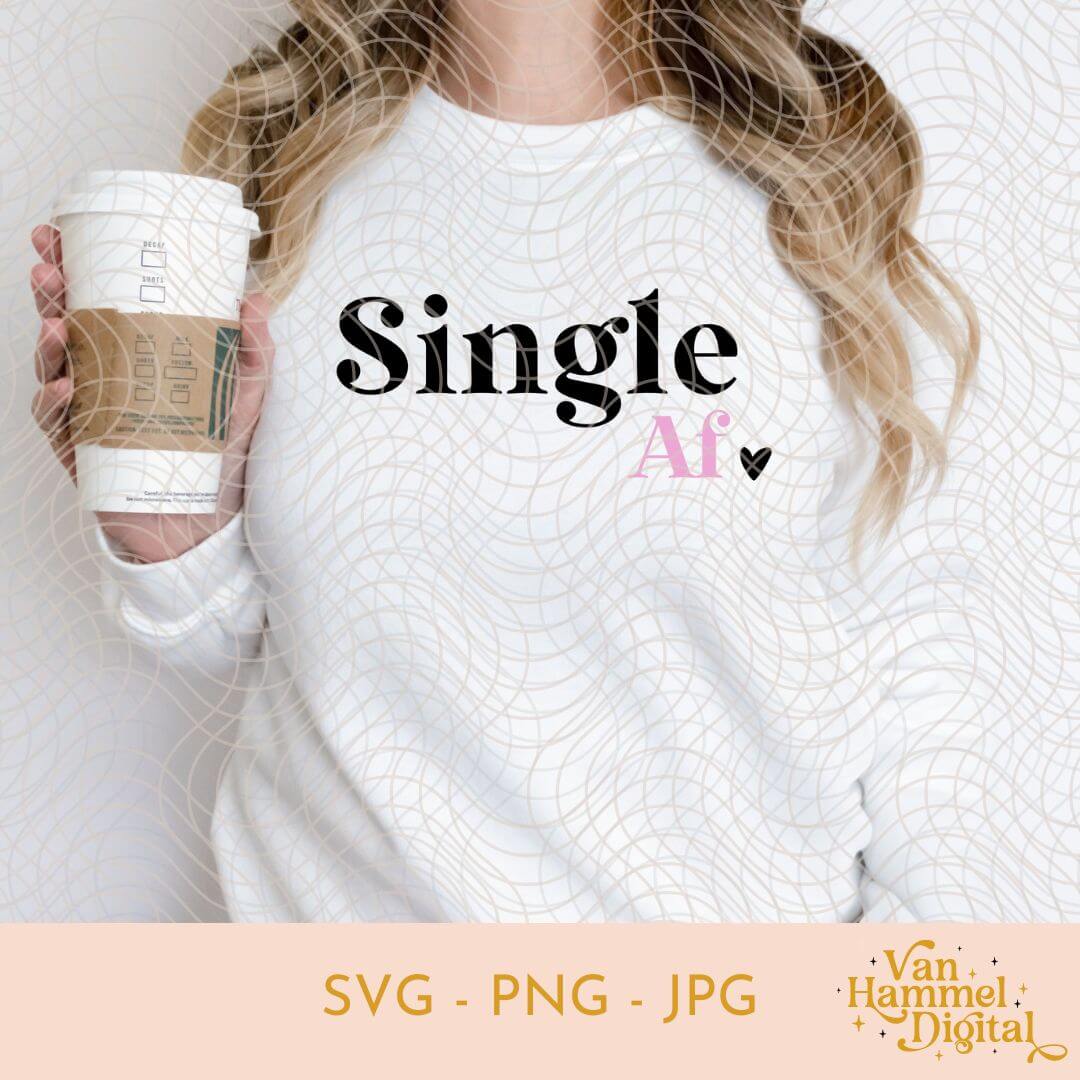 Single Af | Roze | SVG PNG JPG