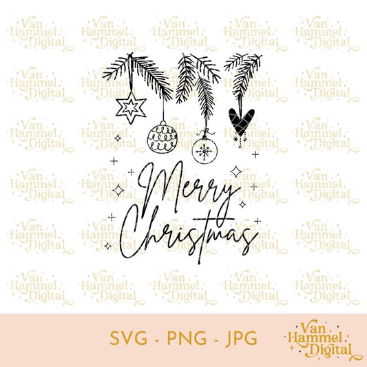 Kerst | Merry Christmas | Takken | SVG JPG PNG
