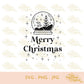 Kerst | Merry Christmas | Sneeuwbol | SVG JPG PNG