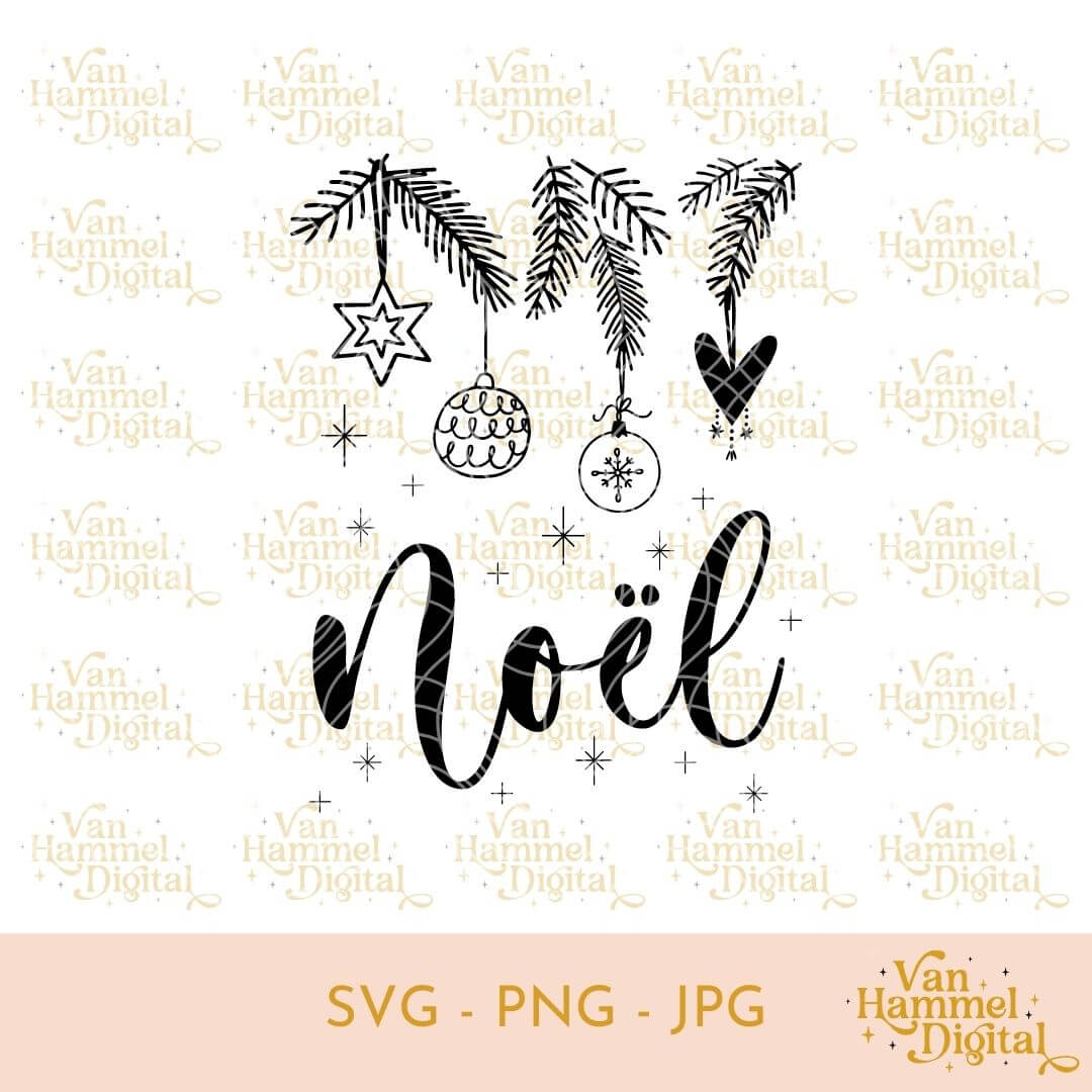 Kerst | Noël | Takken | SVG JPG PNG
