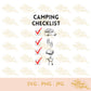 Camping Checklist | SVG JPG PNG