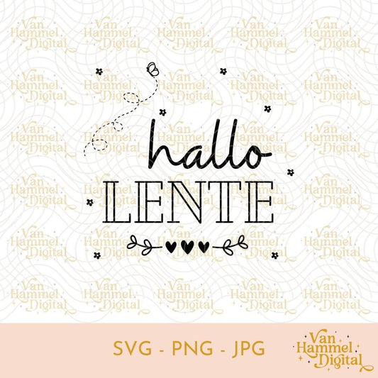 Hallo Lente | SVG PNG JPG