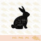 Happy Easter | Bunny | SVG PNG JPG