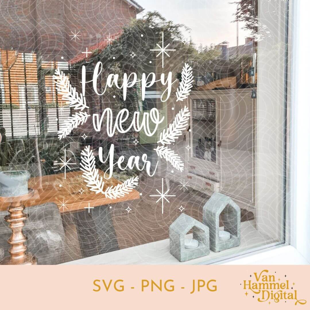 Nieuwjaar | Happy New Year | SVG PNG JPG