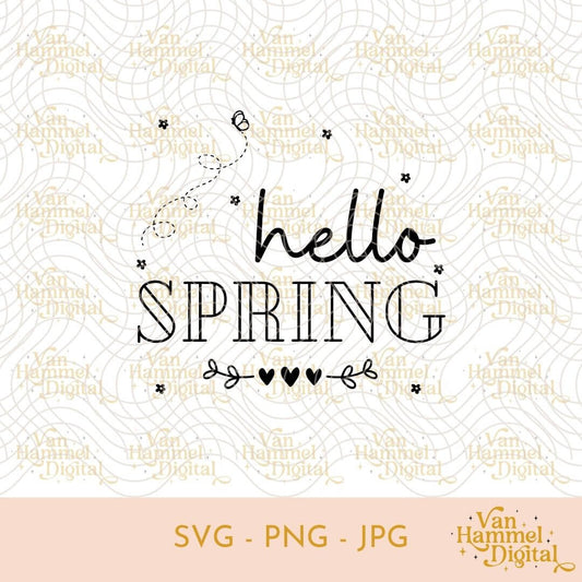 Hello Spring | SVG PNG JPG