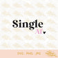 Single Af | Roze | SVG PNG JPG